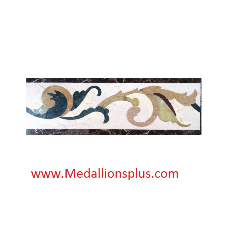 Grace waterjet tile border  6 x 18